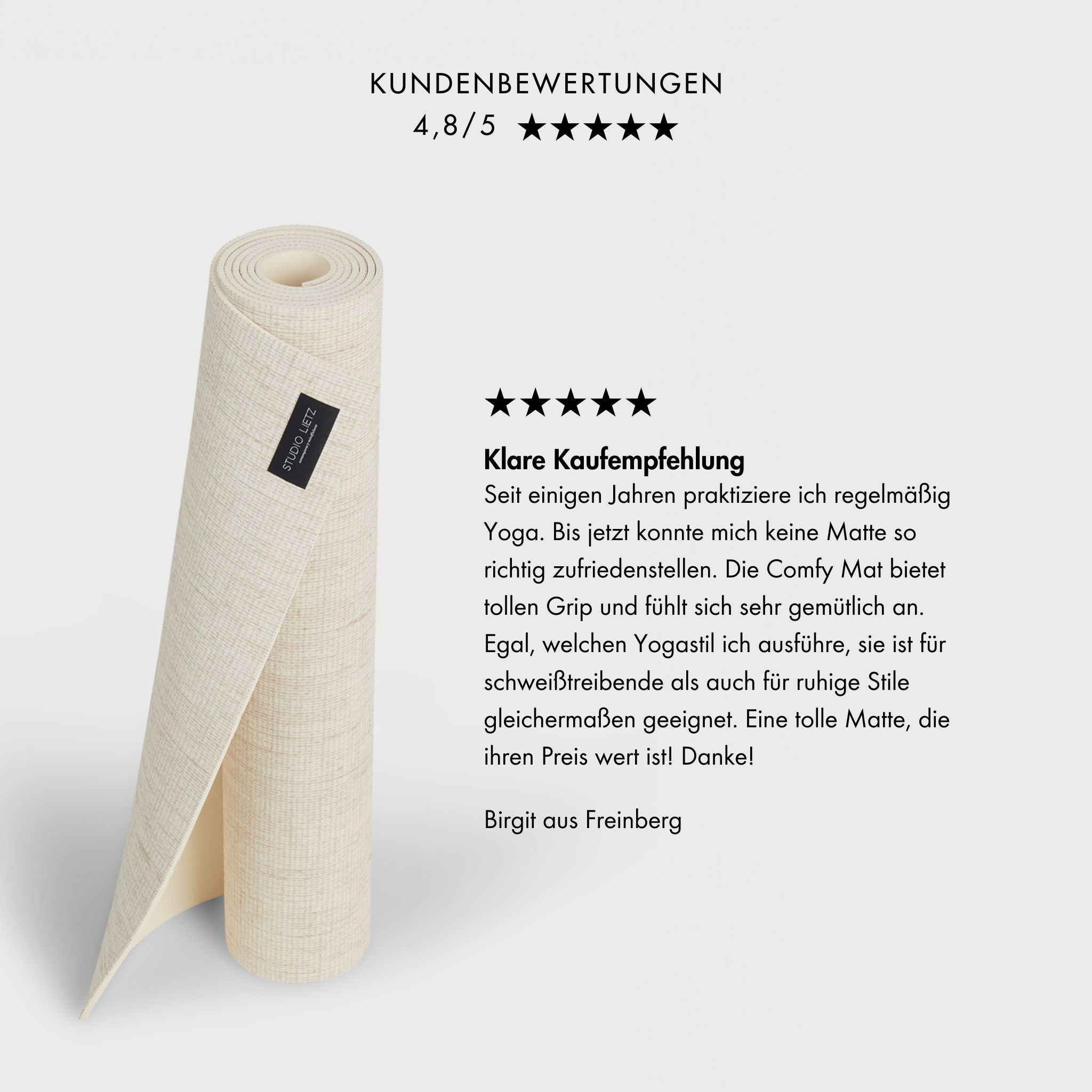 THE COMFY MAT | Yogamatte mit extra Polsterung